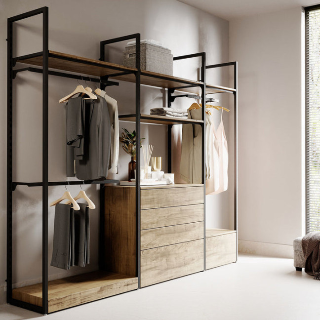 Addison Open Wardrobe  Style   Teak Wood