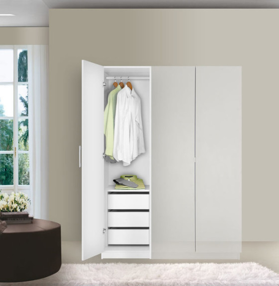 Alta Super Space Saver - Narrow Wardrobe, Left Door,  Interior