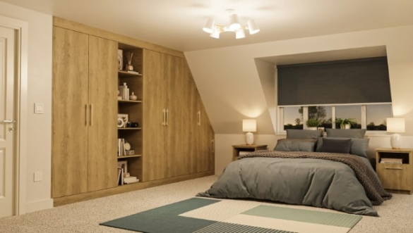 Angled Wardrobes - For A Sloping Roof Or Loft Conversion