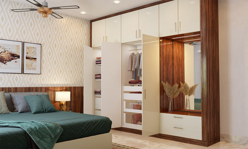 Bedroom Wardrobe With Equal Space For Him And Her