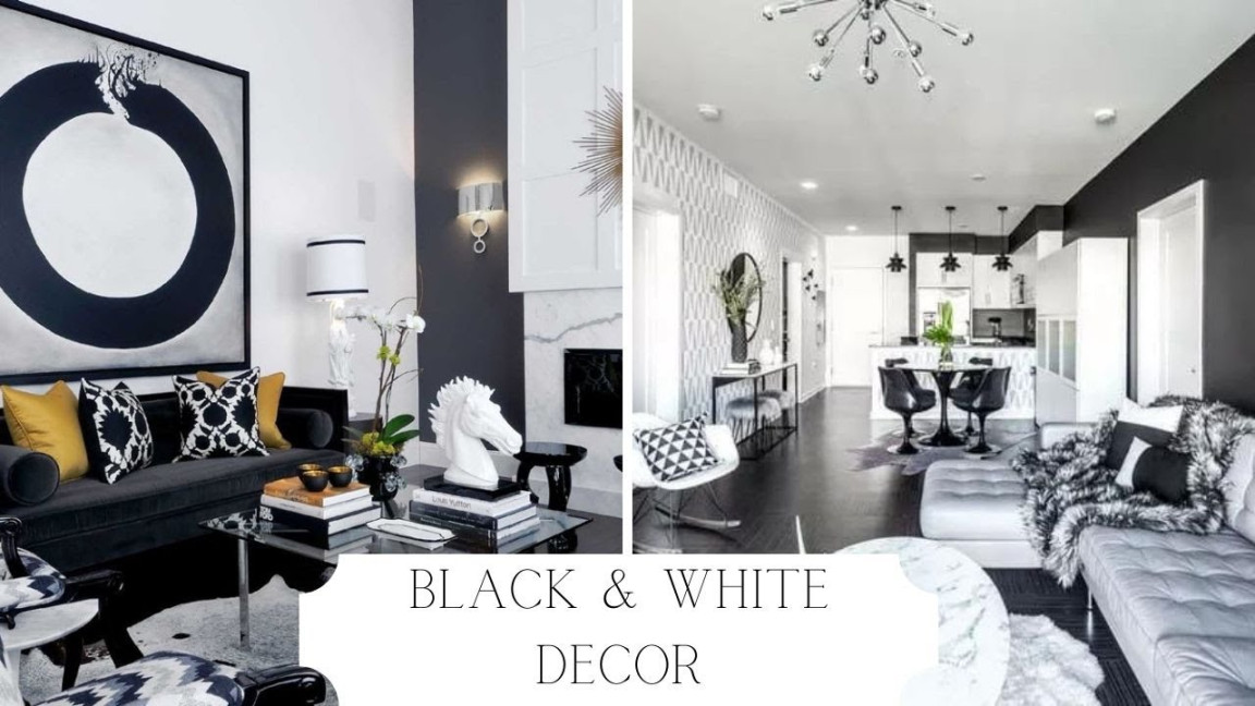 Black & White Living Room Decor  Monochromatic Home Decor  And Then There  Was Style