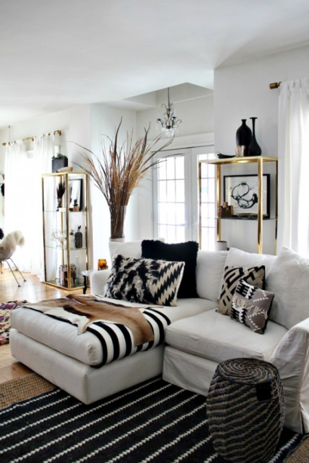 Black and White Living Room Decor Ideas