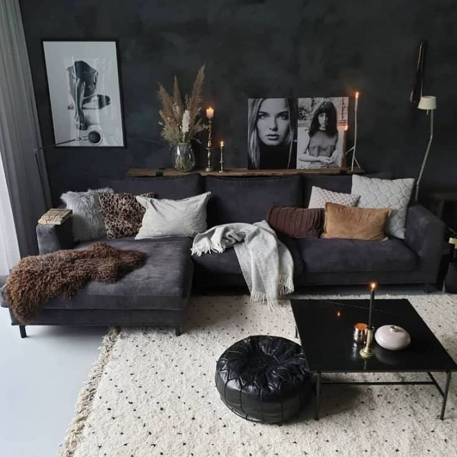 black living room decor ideas  Black living room decor, Living