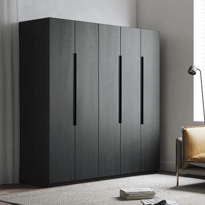 BRADEN Modern Black Wardrobe