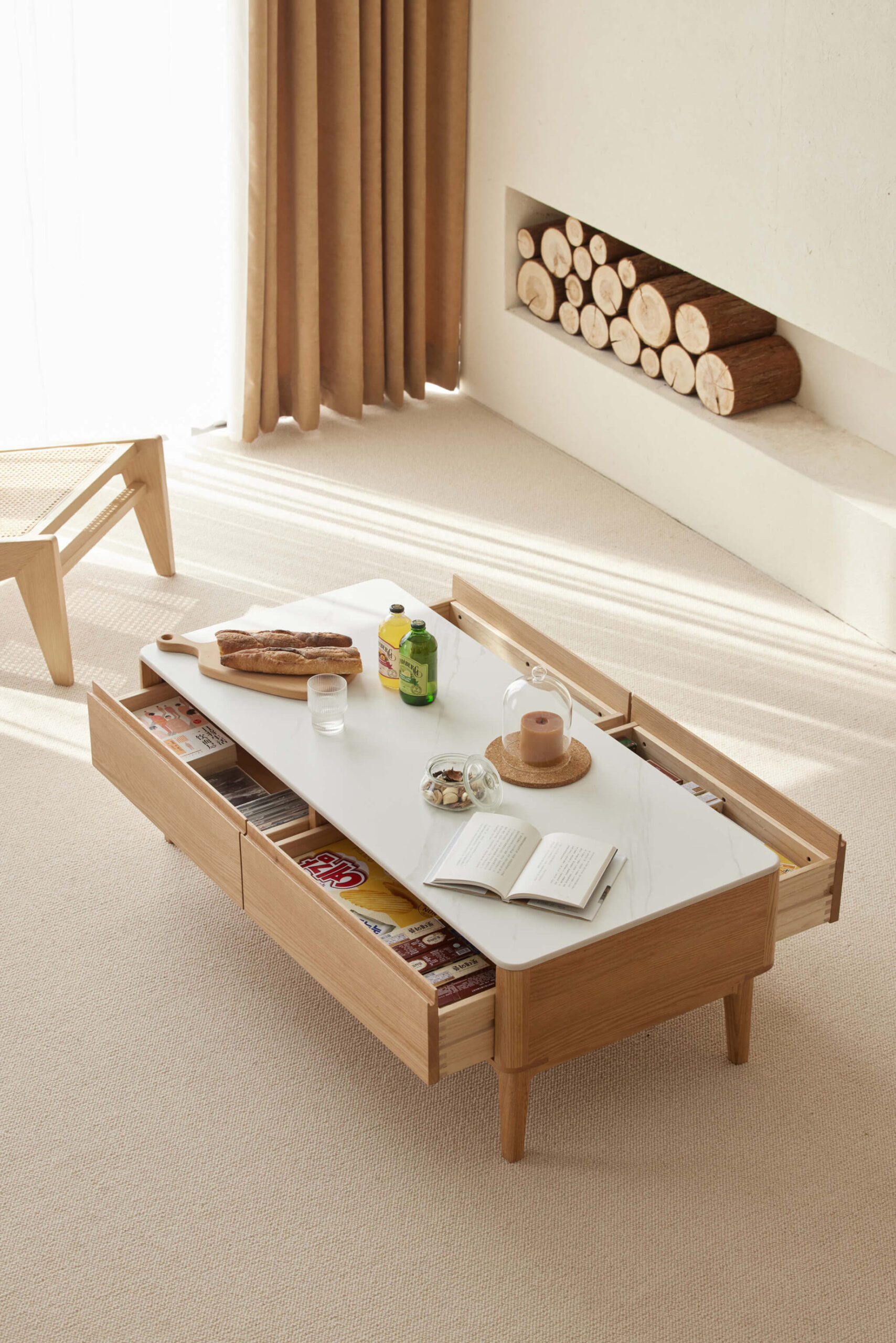 Chantal Solid Wood Coffee Table