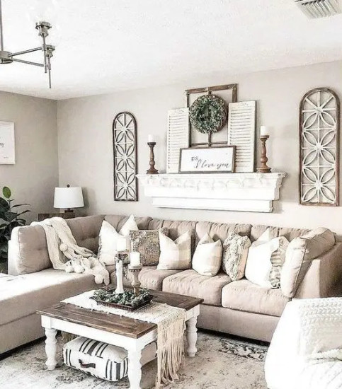 Cozy Modern Country Living Room Decor Ideas - DigsDigs