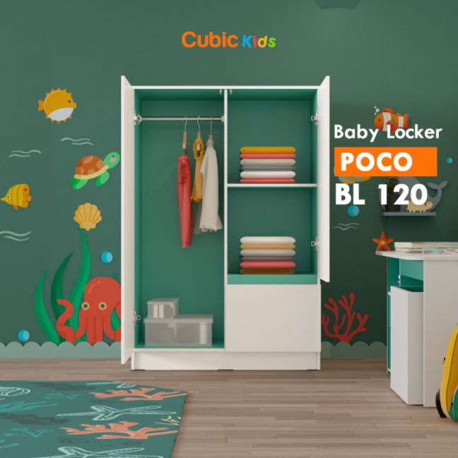 Cubic KIDS Wardrobe Anak / Lemari Pakaian Gantung / POCO BL