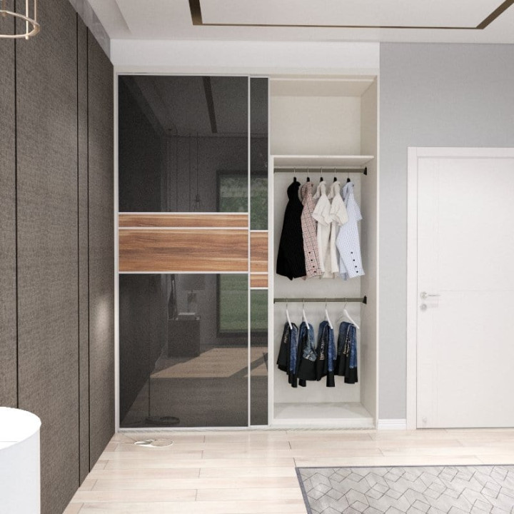 Customized Wardrobe Phantom Series  High Gloss Sliding Door Wardrobe