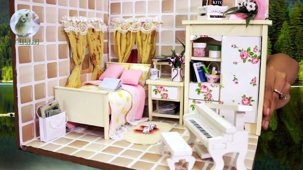 DIY Dollhouse Bedroom Miniature - How to Design Doll Room