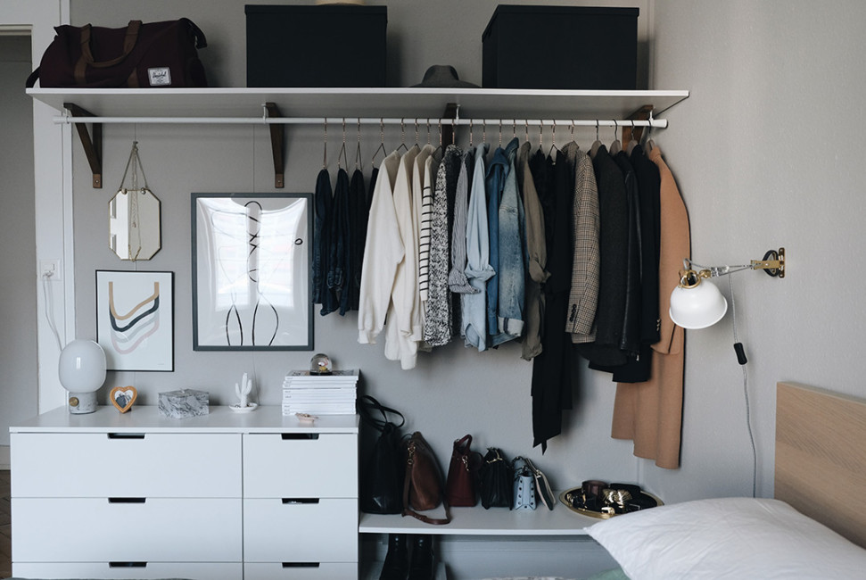 DIY Open Wardrobe - Create More Storage Space Without Cramping the