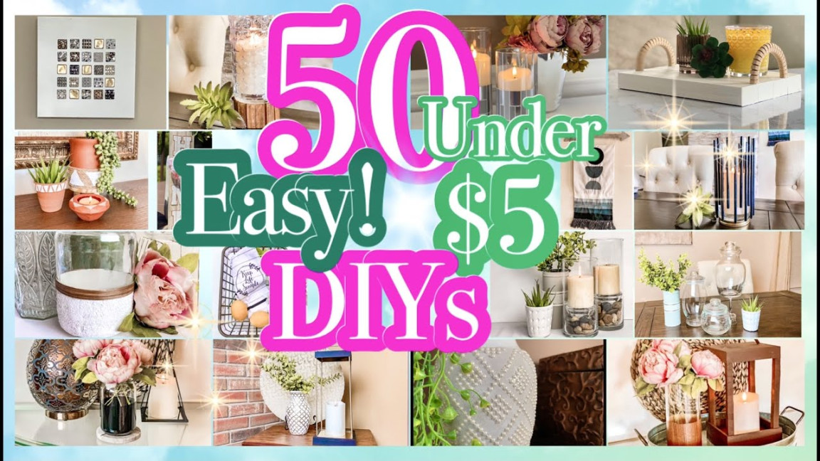 DOLLAR TREE DIYS UNDER $!! SUPER EASY DIY ROOM DECOR HOME