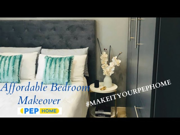 Easy & Affordable Small Bedroom Makeover  Styling My Bedroom With Pep Home   South African YouTuber