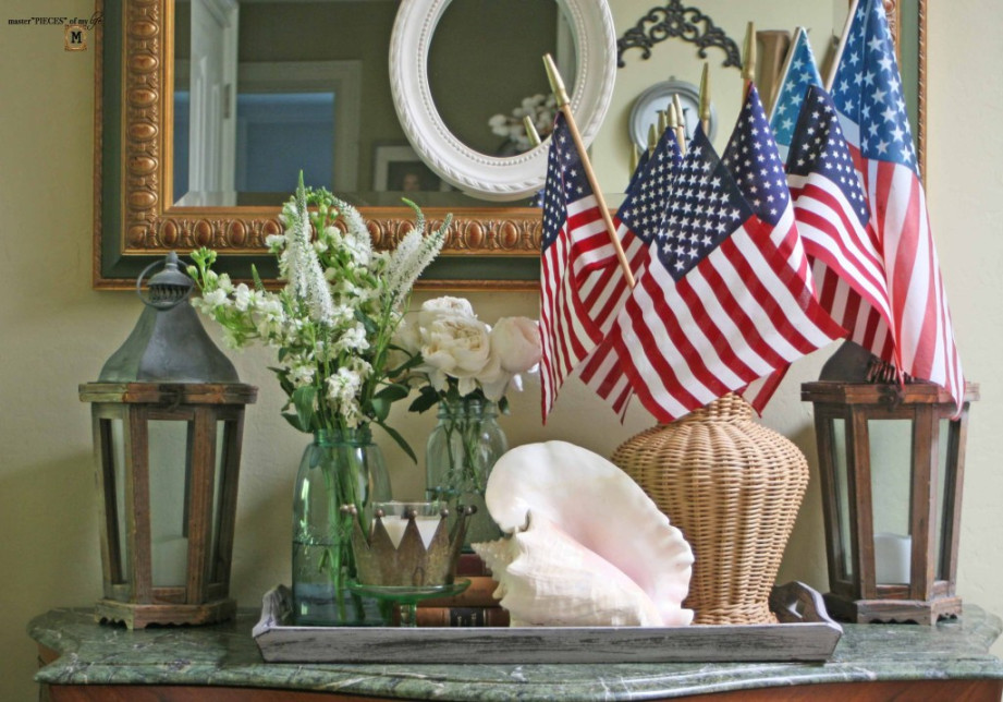 Easy Patriotic Home Decor Ideas - Master"Pieces" of my Life