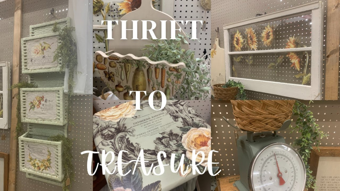 EASY Thrift to Treasure/ Resale Upcycled Home Decor