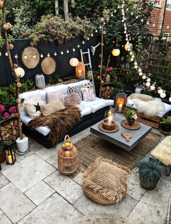 Eclectic Bohemian Patio Spaces and Boho Decor Inspiration