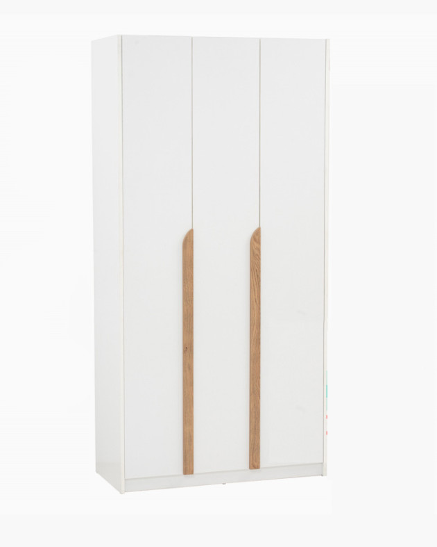 Enrich  Door Soft Closing Swing Door Wardrobe-White