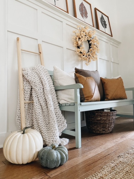 Entryway Decor Ideas for Fall  Home Decor  She Gave It A Go