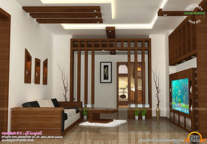 Excellent Living Room Interior In Kerala