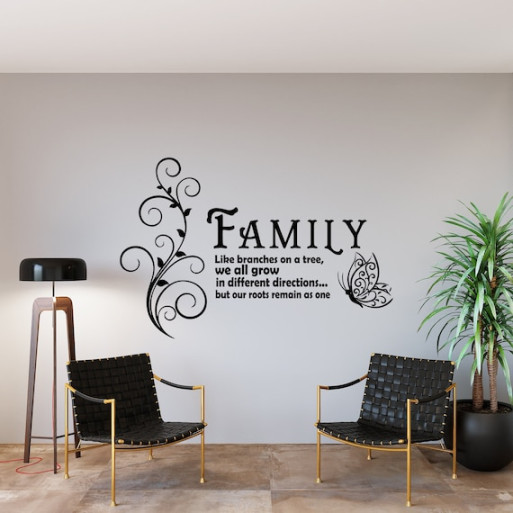 Family Quotes Wall Decal,home Sweet Home Quotes Wall Art,vinyl