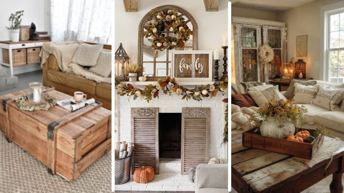 Farmhouse Fall Living Room Decor Ideas: Cozy Up Your Space with Rustic Charm