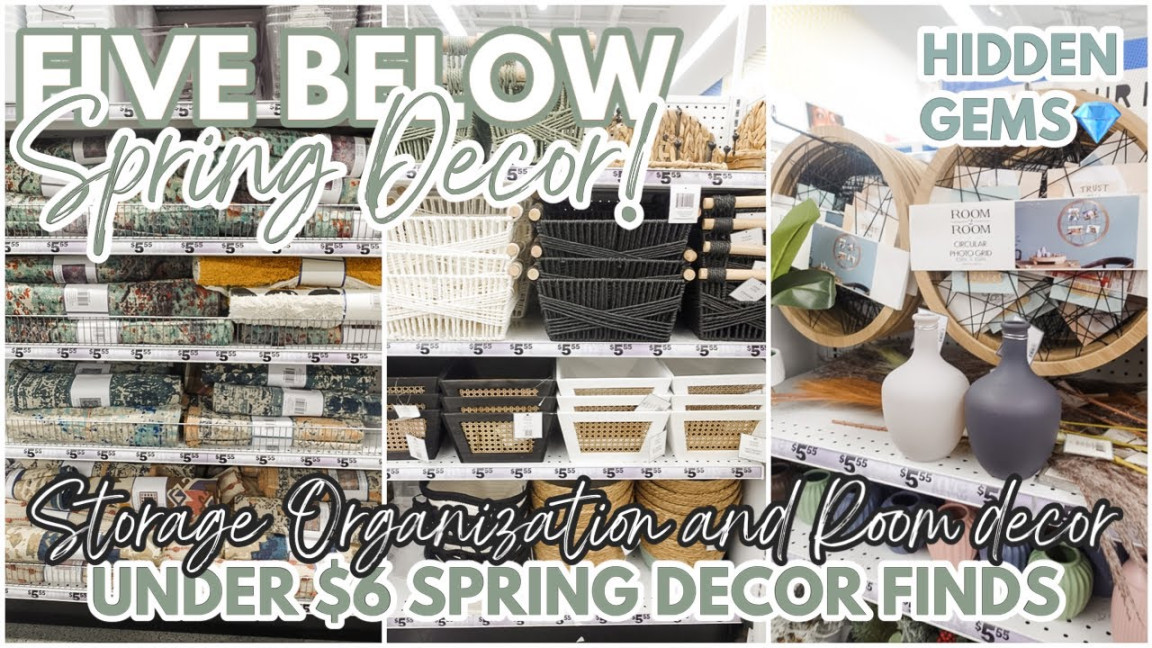 FIVE BELOW HOME DECOR FINDS  HIDDEN GEMS  FIVE BELOW SPRING DECOR   SHOP WITH ME