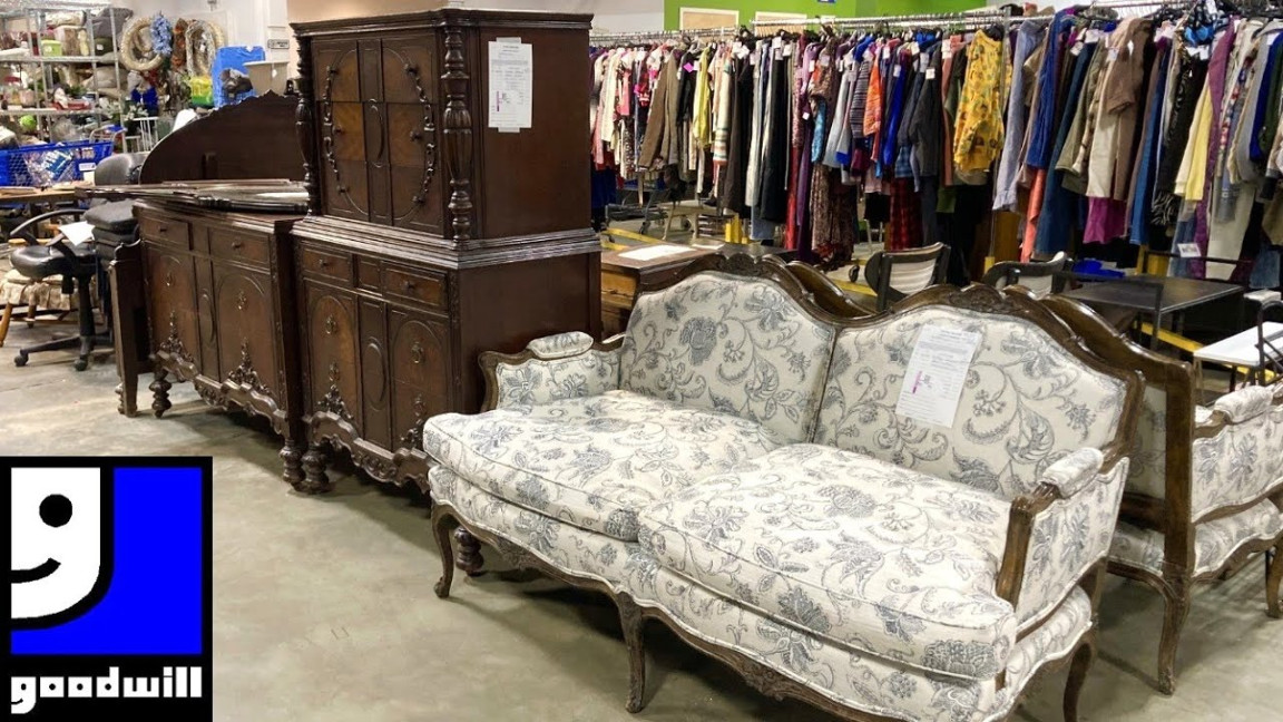 GOODWILL SHOP WITH ME FURNITURE SOFAS HOME DECOR KITCHENWARE FITNESS  SHOPPING STORE WALK THROUGH