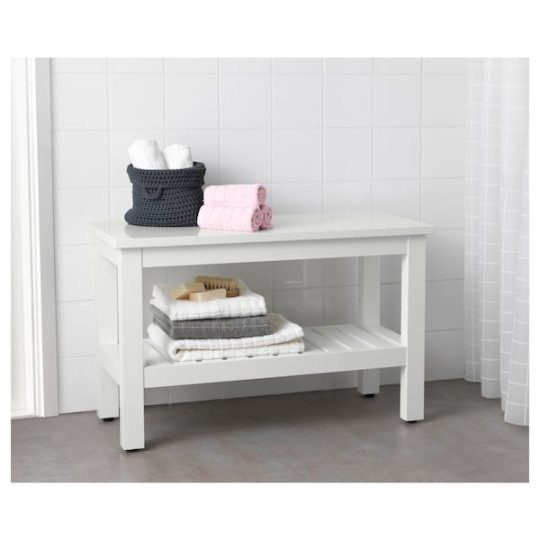 HEMNES bench, white,  cm - IKEA