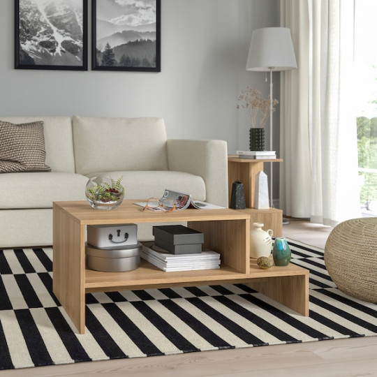 HOLMERUD coffee table, oak effect, x cm - IKEA