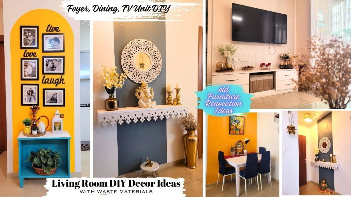 Home decor DIY Series   ZERO cost DIY  DIY Interior design ideas   Refurbish furniture DIY Decor