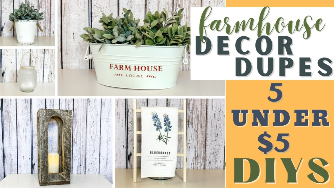 HOME DECOR DUPES UNDER $  FARMHOUSE DECOR DIYS