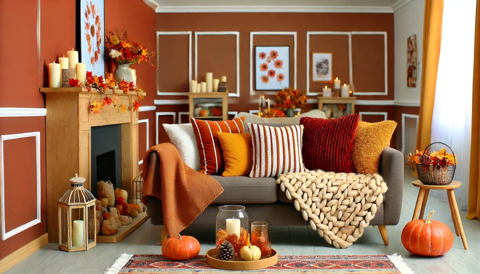 How to Design Your Fall Living Room Decor:  Inspiring Ideas