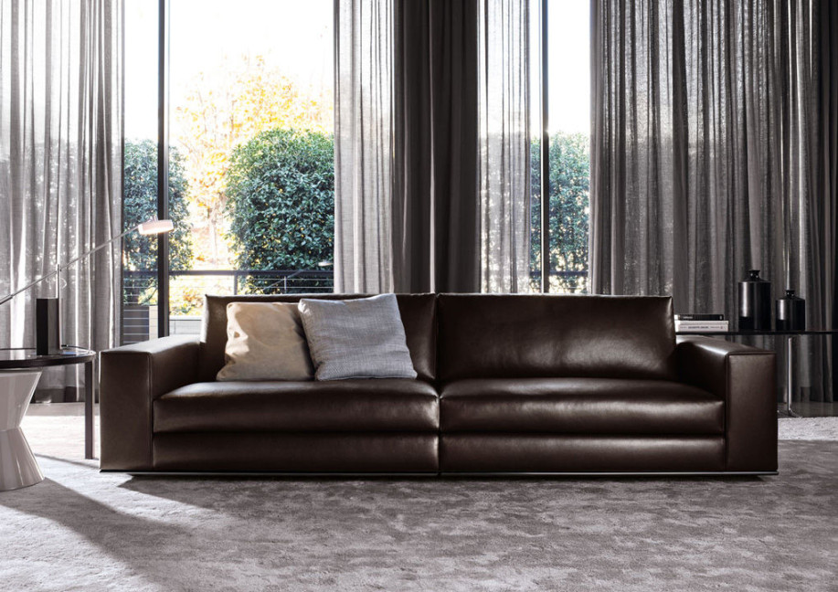 How to Style a Brown Leather Sofa: A Design Guide - Minotti London