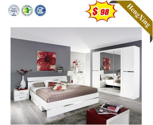 Italian Style Wooden White King Foshan Modern Luxury Bedroom