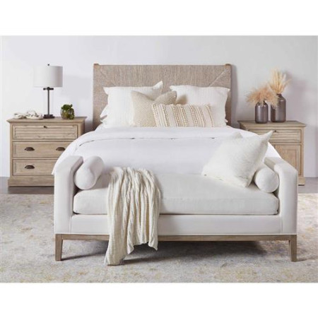 Kelly Modern Classic White Performance Cushioned Grey Oak Frame