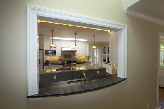 Kitchen Window passthru - Traditional - Kitchen - Charlotte - by