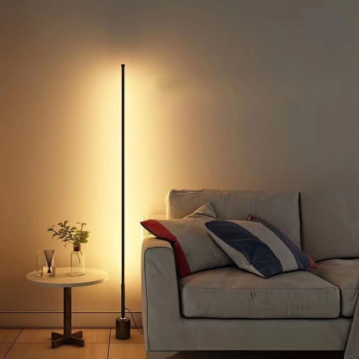 LED MINIMALIST FLOOR LAMP , HEIGHT CM , MODERN LINE DESIGN STANDING LAMP  CORNER LAMP FOR LIVING ROOM / BEDROOM / STUDY