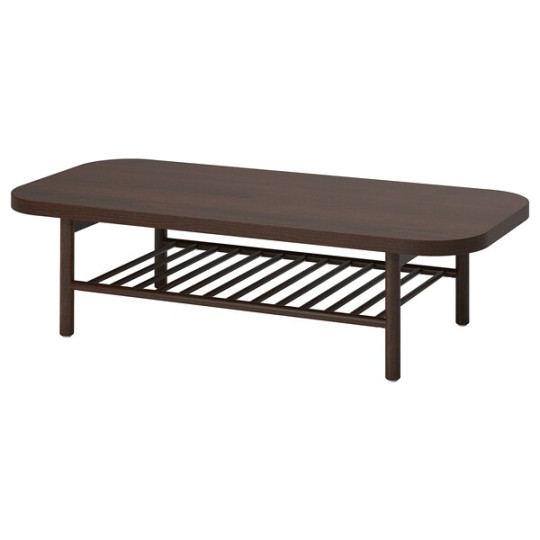 LISTERBY coffee table, dark brown beech veneer, x cm - IKEA