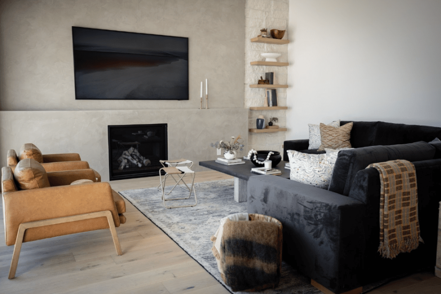 Living Room Ideas With Black Couches, From Neutral to Bold