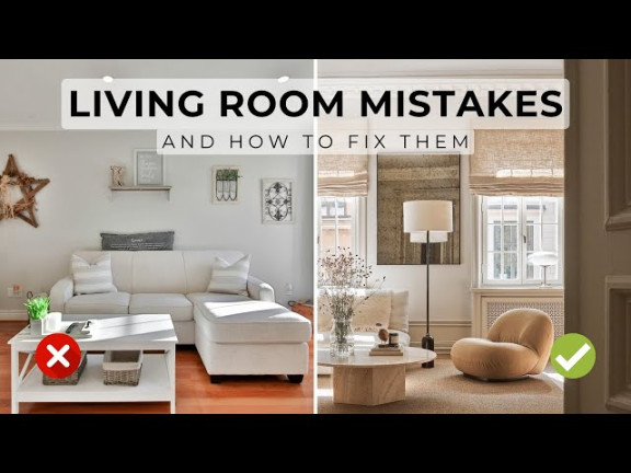 Living Room Interior Design Mistakes & How To Fix Them - YouTube