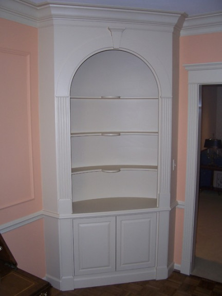 Living room with corner cabinets - Traditional - Living Room - St