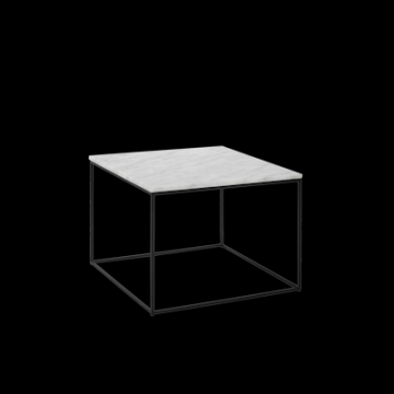 Lucio Marble Coffee Table - Matt Black, White, Marble Coffee Tables by  HipVan  HipVan