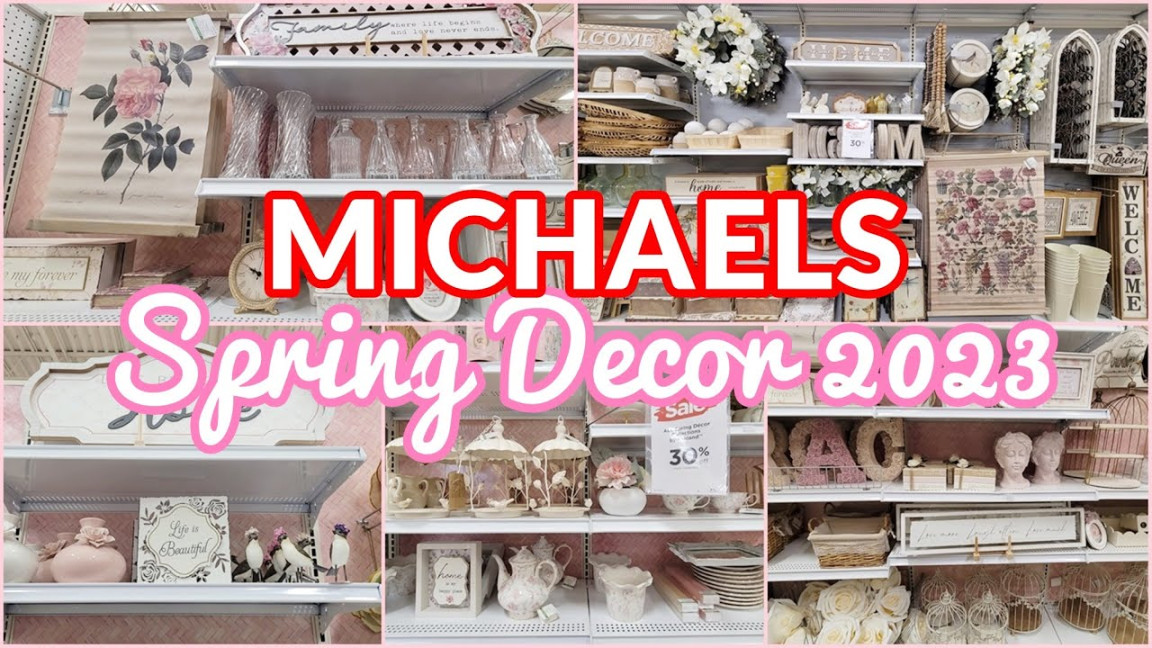 MICHAELS SPRING HOME DECOR  SHOP WITH ME - YouTube