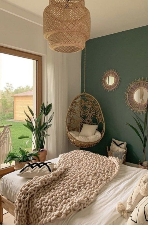 Minimalist boho bedroom decor - bluebedroomglims