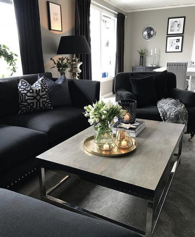 Modern Black And Grey Living Room Ideas To Add A Chic Touch