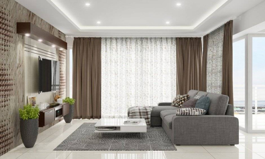 Modern Curtain Designs For Living Room  DesignCafe