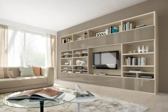 Modern Living Room Wall Units With Storage Inspiration