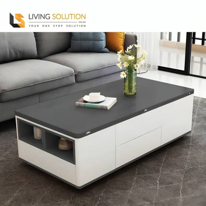 Modern Multi Function Coffee Table to Dining Table  Living Solution