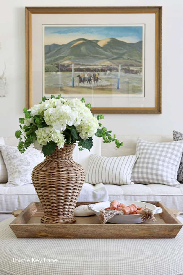 Neutral Summer Styling Living Room Home Tour - Thistle Key Lane