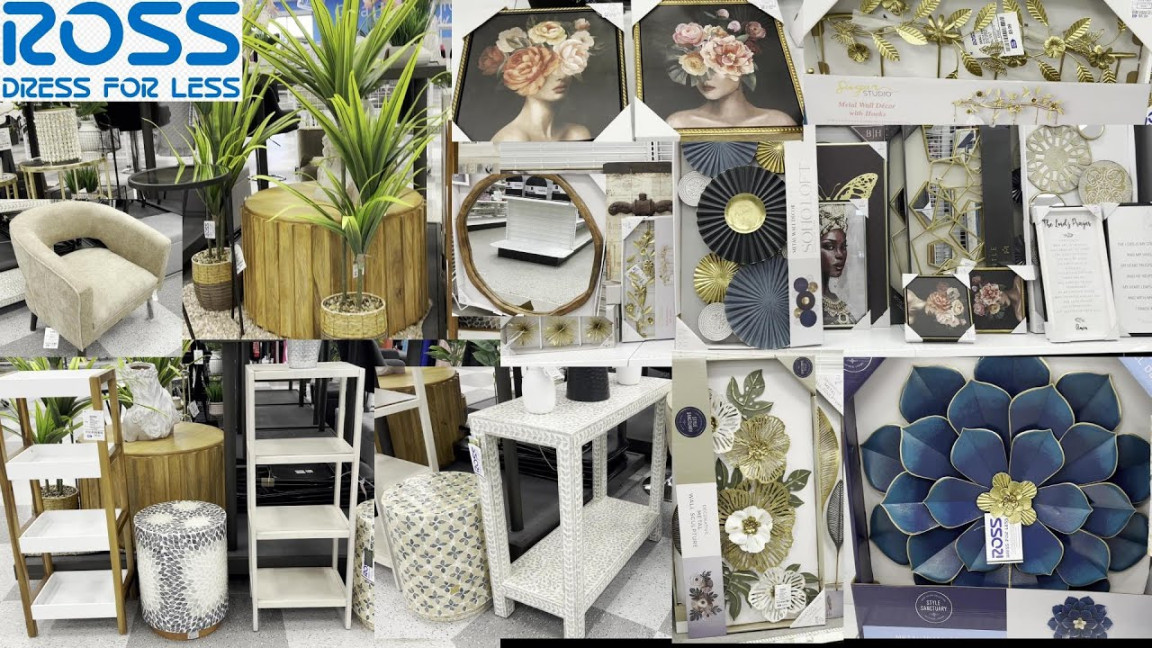 NEW FINDS AT ROSS Wall & Furniture Decor Shop With Me Ross Home Decor  Wall Decor Ross shopping