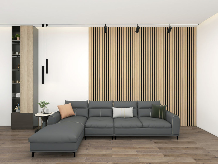 Oak Acoustic Wood Wall Panels  Series  – Artificial Living